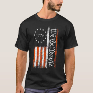 T-shirt Nous Le Peuple 1776 États-Unis Drapeau 4 juillet P