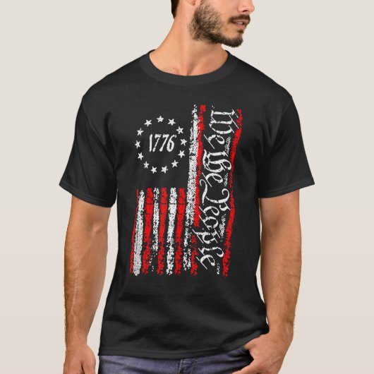 T-shirt Nous Le Peuple 1776 Indépendance Patriotique Améri (Devant)