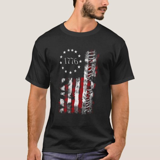 T-shirt Nous Le Peuple 1776 Indépendance Patriotique Améri (Devant)