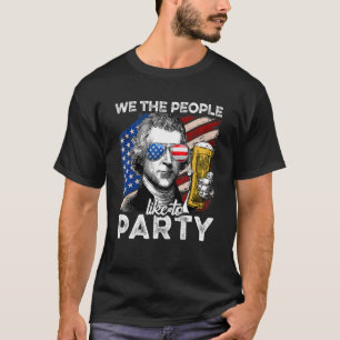 T-shirt Nous Le Peuple 4 juillet Thomas Jefferson Hommes F