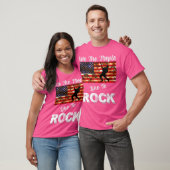 T-shirt Nous Le Peuple Aimons Faire Du Rock Drapeau Améric (Unisexe)