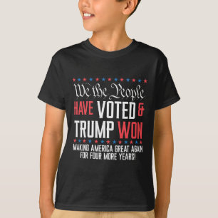 T-shirt Nous, Le Peuple, Avons Voté Et Trump A Gagné Mega