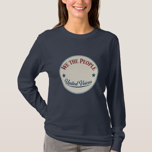 T-shirt Nous Le Peuple Badge Vintage (Devant)