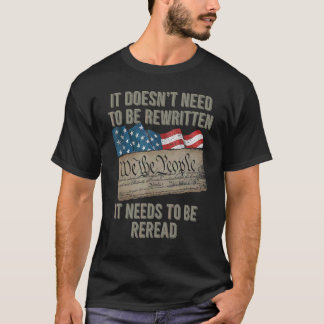 T-shirt Nous Le Peuple Histoire Américaine 1776 Indépendan