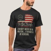 T-shirt Nous, le peuple, le drapeau qu'il n'a pas besoin d (Devant)