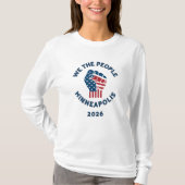 T-shirt Nous le Peuple Minneapolis 2026 (Devant)