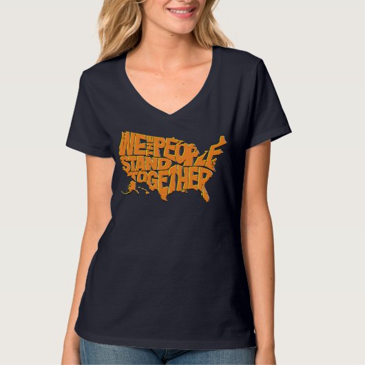 T-shirt Nous, le peuple, nous unissons (Devant)