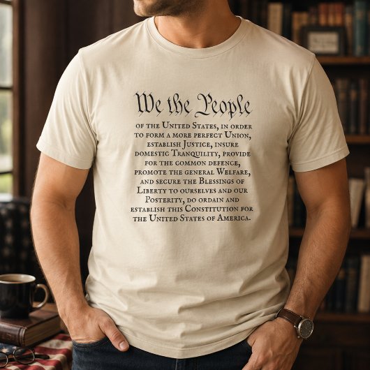 T-shirt Nous le Peuple Préambule complet de la Constitutio