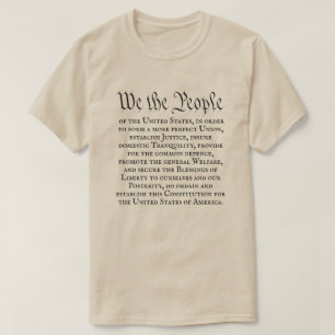 T-shirt Nous le Peuple Préambule complet de la Constitutio
