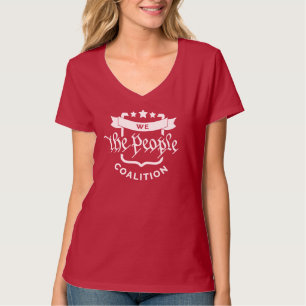 T-shirt Nous le peuple Profondément Rouge Américaine Vê