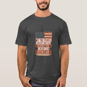 T-shirt Nous le Peuple Relisons Citation du Drapeau
