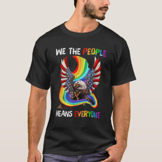 T-shirt Nous Le Peuple Signifie Tout Le Monde Aigle Vintag