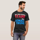 T-shirt Nous, Le Peuple, Sommes Avec Donald Trump (Devant entier)