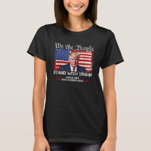 T-shirt Nous, Le Peuple, Sommes Avec Donald Trump 2024