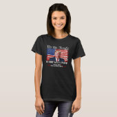T-shirt Nous, Le Peuple, Sommes Avec Donald Trump 2024 (Devant entier)