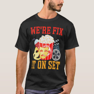 T-shirt Nous le réparons sur set cinéma