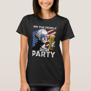 T-shirt Nous Les Gens 4 juillet George Washington Hommes W