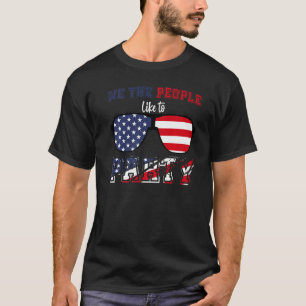 T-shirt Nous Les Gens Aiment Faire La Fête Cool 4 juillet