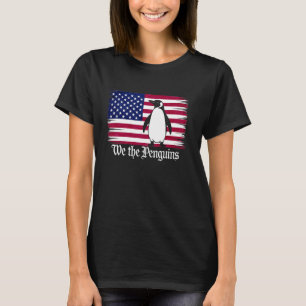 T-shirt Nous les pingouins - Résister aux tarifs du drapea