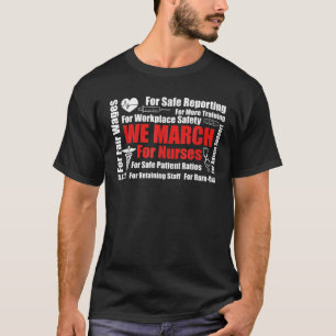 T-shirt Nous Marchons Pour Infirmières Million Infirmières