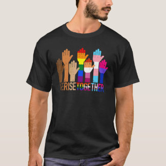 T-shirt Nous montons ensemble LGBT Lesbian Gay Pride bisex