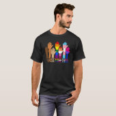 T-shirt Nous montons ensemble LGBT Lesbian Gay Pride bisex (Devant entier)