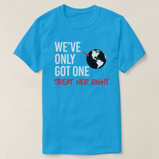 T-shirt Nous n'avons qu'une seule terre (Design devant)