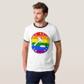 T-shirt Nous ne retournons pas les droits PRIDE (Devant entier)