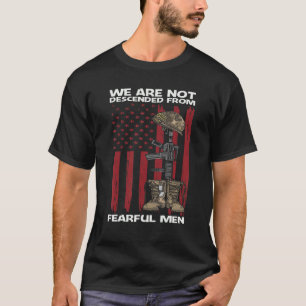 T-shirt Nous Ne Sommes Pas Descendus Des Hommes Effrayants
