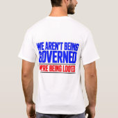 T-shirt Nous ne sommes pas gouvernés (Dos)