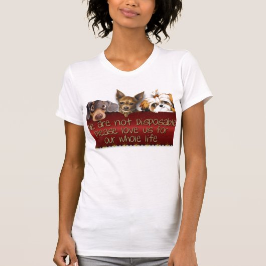 T-shirt Nous ne sommes pas jetables (Devant)
