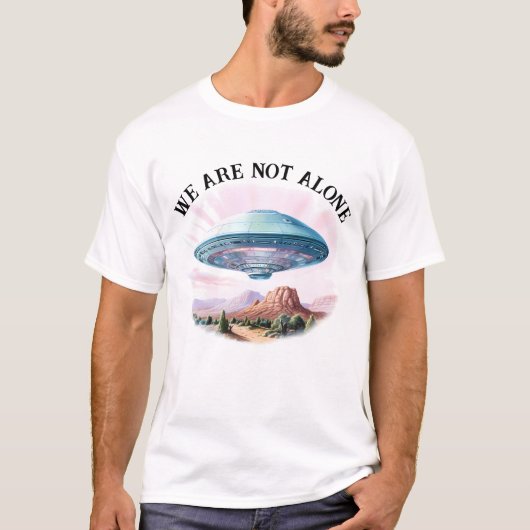 T-shirt Nous ne sommes pas un seul Alien UFO (Devant)