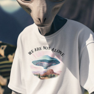 T-shirt Nous ne sommes pas un seul Alien UFO