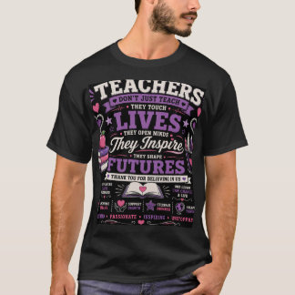 T-shirt Nous n'enseignons pas seulement, nous touchons les