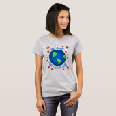 T-shirt Nous Nous Intéressons À Notre Planète (Devant entier)