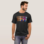 T-shirt Nous nous rassemblons pour une parade LGBTQ Black  (Devant entier)