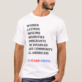T-shirt Nous nous tenons unis. (La chemise des hommes)