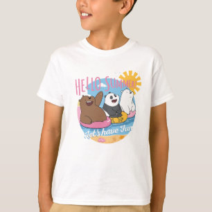 T-shirt Nous Ours Nus - Bonjour été! Amusons-nous