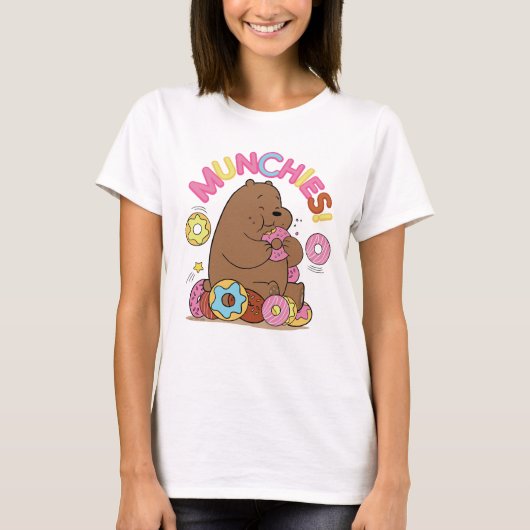 T-shirt Nous Ours Nus - Grizz Donut Munchies! (Devant)