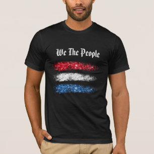T-shirt *~* Nous Peuples Le drapeau Abstrait Américain Mo