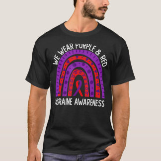 T-shirt Nous Portons Des Arc-En-Ciel Violet Et Rouge Pour