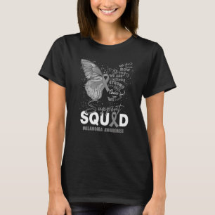 T-shirt Nous portons des papillons gris pour soutenir la s