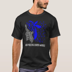 T-shirt Nous Portons Du Bleu Pour Le Traitement Des Capteu