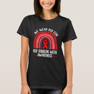 T-shirt Nous Portons Du Rouge Pour La Semaine De La Sensib