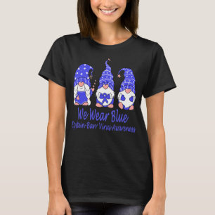 T-shirt Nous Portons Le Bleu Pour La Sensibilisation Au Vi