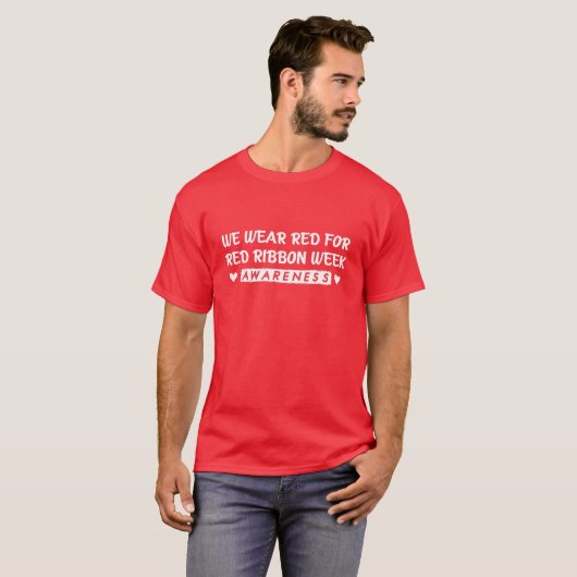 T-shirt Nous Portons Le Rouge Pour La Sensibilisation À La (Devant entier)