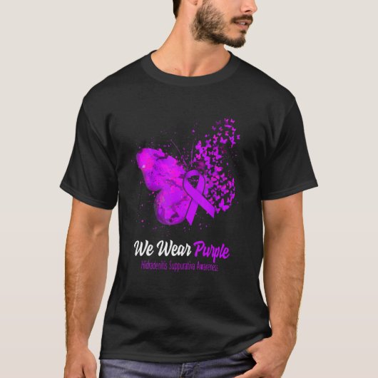 T-shirt Nous Portons L'Hidradénite Violette Suppurativa Se (Devant)