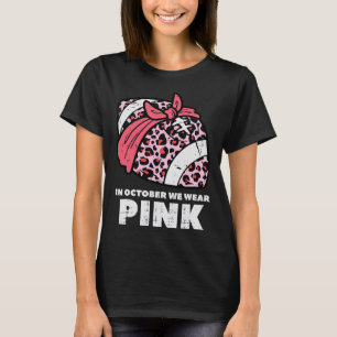 T-shirt Nous Portons Pink Football Breast Cancer Sensibili