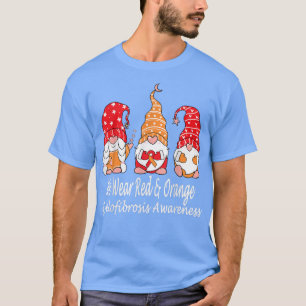 T-shirt Nous Portons Rouge & Orange Pour La Sensibilisatio