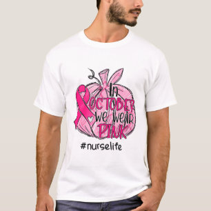 T-shirt Nous Portons Une Infirmière De Sensibilisation Au